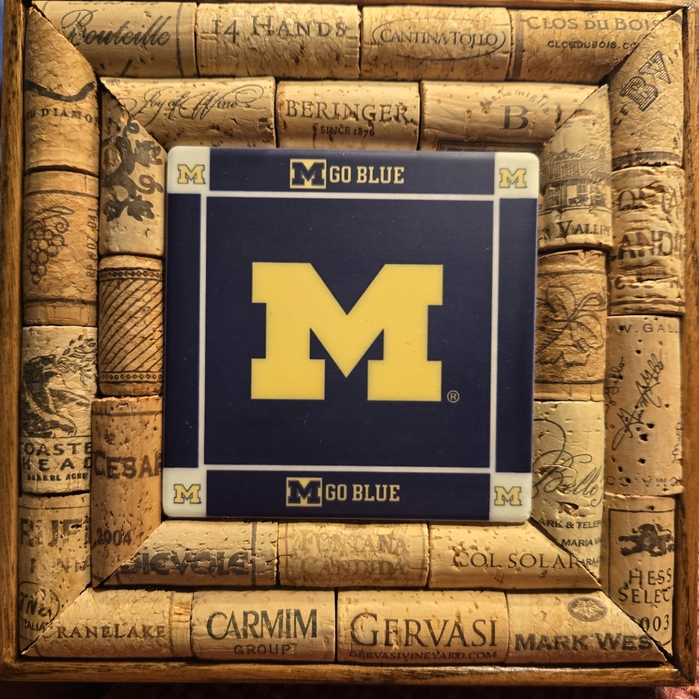 University of Michigan Wolverines, Hand-made Trivet.
